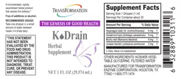 Label for K-Drain