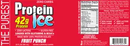 Label for Protein Ice Fruit Punch