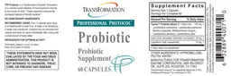 Label for Probiotic