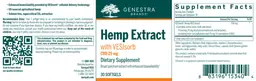 Label for Hemp Extract with VESIsorb