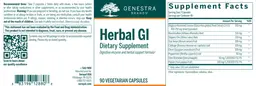 Label for Herbal GI