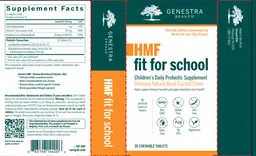 Label for HMF Fit For School Delicious Natural Black Currant Flavor