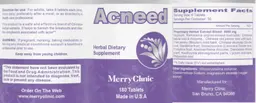 Label for Acneed