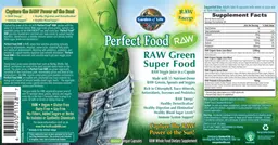 Label for Perfect Food Raw