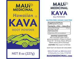 Label for Hawaiian Kava Root Powder