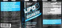 Label for Lipo6 Black Diuretic