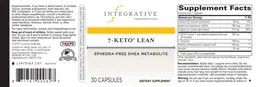 Label for 7-KETO Lean