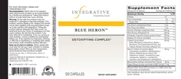 Label for Blue Heron