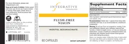Label for Flush-Free Niacin