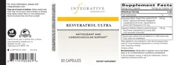 Label for Resveratrol Ultra