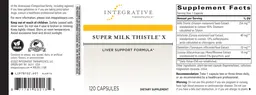 Label for Super Milk Thistle X