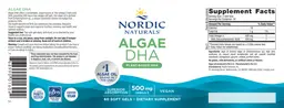 Label for Algae DHA