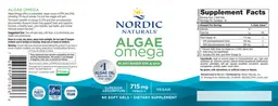 Label for Algae Omega
