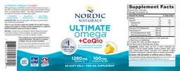 Label for Ultimate Omega + CoQ10 Lemon