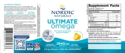 Label for Ultimate Omega Lemon