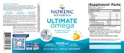 Label for Ultimate Omega Lemon