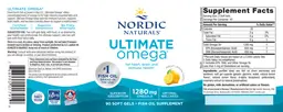 Label for Ultimate Omega Lemon