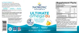 Label for Ultimate Omega-D3 Lemon