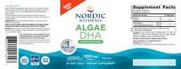 Label for Algae DHA