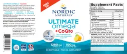 Label for Ultimate Omega +CoQ10 Lemon