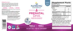 Label for Prenatal DHA Unflavored Formula