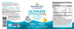 Label for Ultimate Omega-D3 Lemon