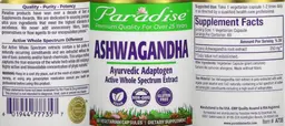 Label for Ashwagandha