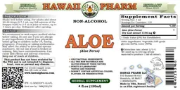 Label for Aloe (Aloe ferox) Non-Alcohol
