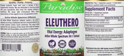Label for Eleuthero