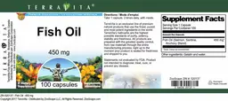Label for Fish Oil 450 mg