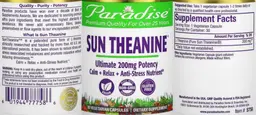 Label for Sun Theanine 200 mg