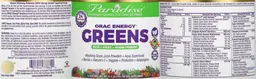 Label for ORAC Energy Greens