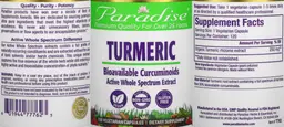 Label for Turmeric