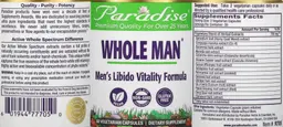 Label for Whole Man