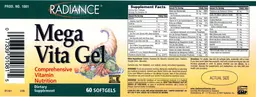 Label for Mega Vita Gel