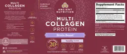 Label for Multi Collagen Protein Brain Boost Vanilla Flavor