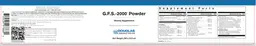 Label for G.F.S.-2000 Powder