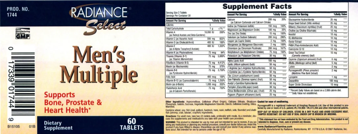 Label for Men's Multiple