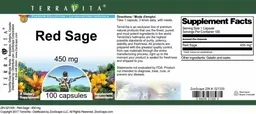 Label for Red Sage 450 mg
