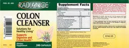 Label for Colon Cleanser