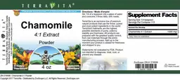 Label for Chamomile 4:1 Extract Powder