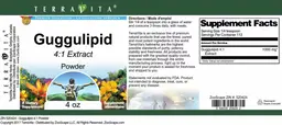 Label for Guggulipid 4:1 Extract Powder