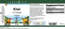 Label for Kiwi 4:1 Extract Powder