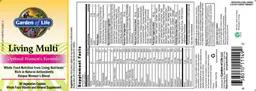 Label for Living Multi Optimal Women's Formula