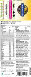 Label for Living Multi Optimal Women's Formula