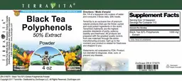 Label for Black Tea Polyphenols 50% Extract Powder