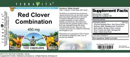 Label for Red Clover Combination 450 mg