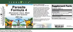 Label for Parasite Formula 4 450 mg