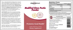 Label for Modified Citrus Pectin Powder