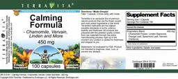 Label for Calming Formula 450 mg